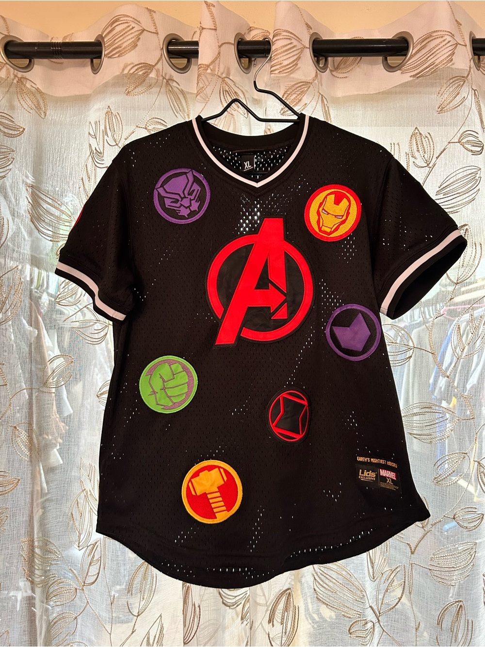 Lids Black Avengers Patch Graphic Short Sleeve Tee